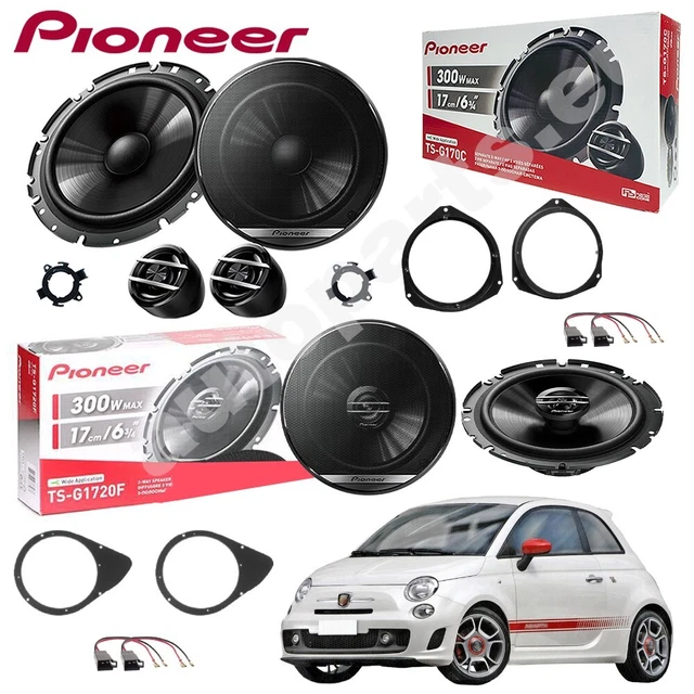 Kit 6 Haut-parleurs Alpine Pour Fiat 500 2008-2015 Avant Et Arrière Avec Câbles Et Supports