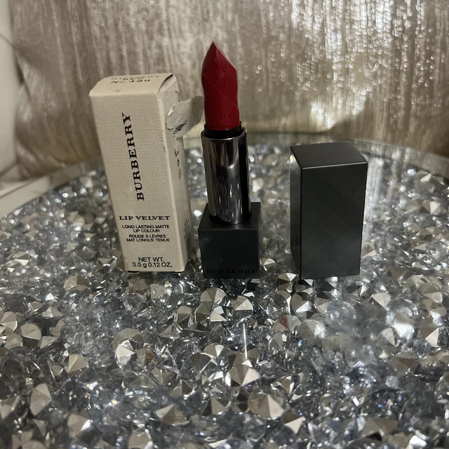 BURBERRY Lip Velvet Matte Lip Colour ~ No. 429 Military Red~ BNIB damaged box