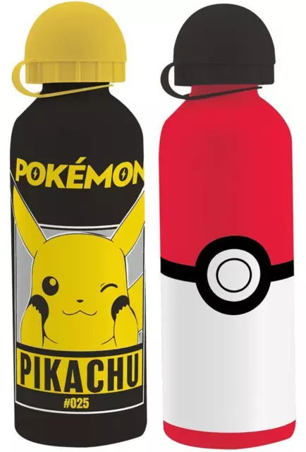 Pokemon Trinkflasche Alu-Trinkflasche | 500 ml | Aluminium-Flasche