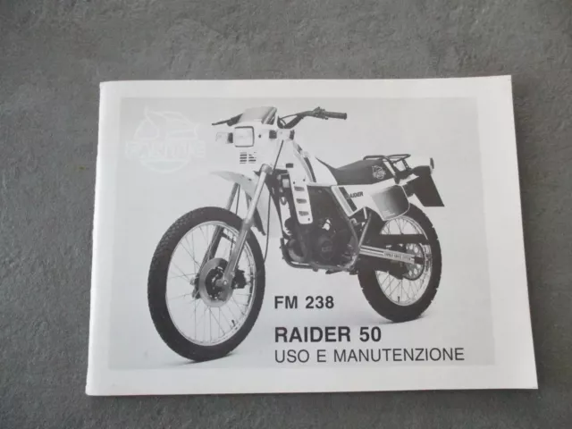 Bordbuch Handbuch Fantic Raider 50 FM 238 Bedienungsanleitung Informationsbuch