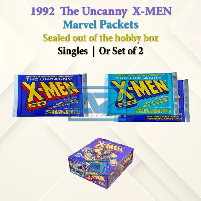 1992 Impel Marvel The Uncanny X-Men Trading Cards Box Pack Sealed 1 OR 2 Packet