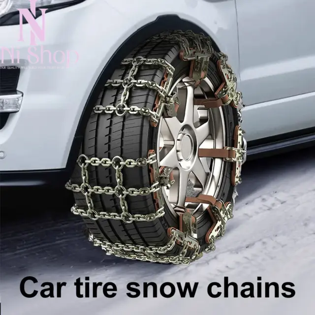 Car Snow Chains Traction Chain Iron Anti-Skid For Tire Width 165-265Mmm Mud Sand