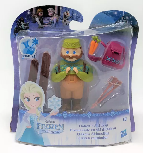 Disney Prinzessin Frozen Oaken's Ski Trip Little Kingdom Snap-In Puppe Figur Spielzeug