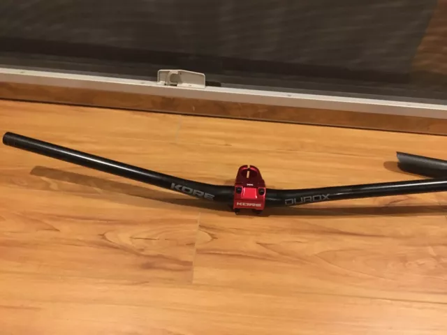 Kore Bar Stem Combo-Red Anodized Stem