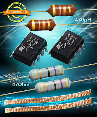 Kit de réparation lnk364gn Résistance 47 ohm lötzlitze AEG BAUKNECHT papillon 470µh Kit de réparation lnk364gn Résistance 47 ohm lötzlitze AEG BAUKNECHT papillon 470µh