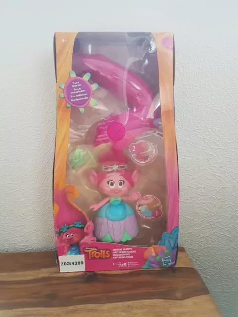 DreamWorks Trolls Hair in the Air Poppy With Raising Hair New In Box