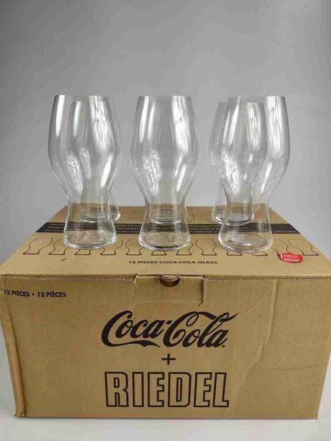 NEW RIEDEL COCA-COLA Crystal Glasses Set of 2 17oz Germany NIB Box