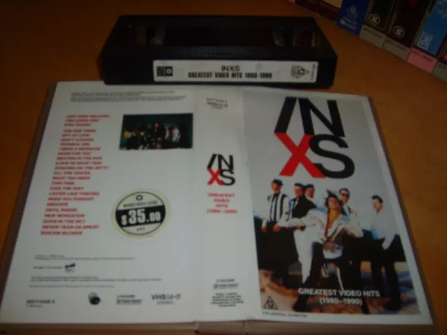 INXS GREATEST VIDEO HITS (1980-1990) - Australian Warner Music Vision Vhs Issue!