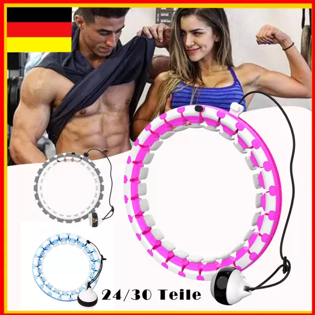 Smart Hula Hoop Einstellbar Fitness Massagenoppen Bauchtrainer Gymnastikreifen