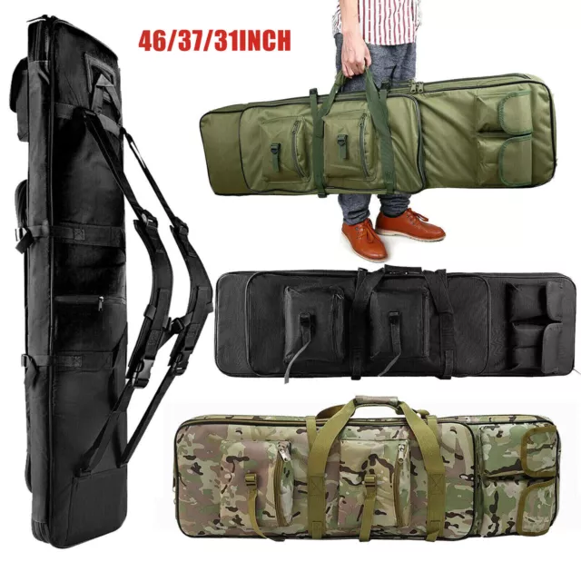 TACTICAL CARBINE RIFLE Bag Gun Carry Case Storage Hunting Waterproof ...