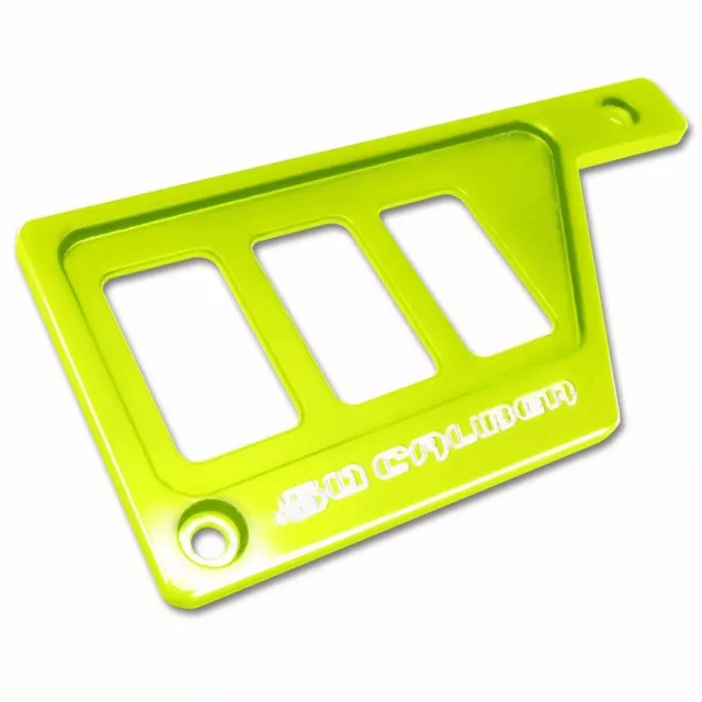 GREEN Left Dash Panel Switch Plate for Polaris RZR Rocker Switches NOT Included
