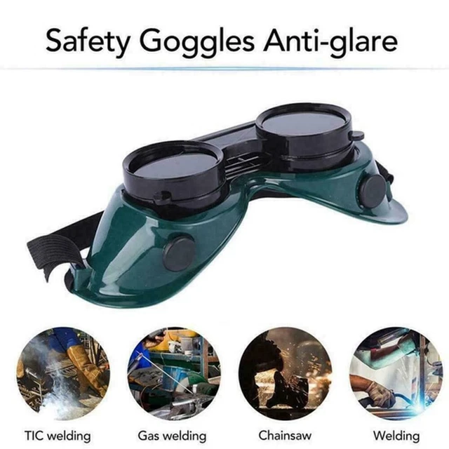 Lunettes de sécurité à souder avec lentilles vert foncé pour protection cont