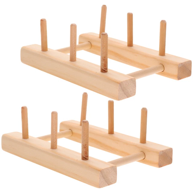 2 pezzi Porta in legno Porta della bobina Clavo per cuciture per cuciture per cu