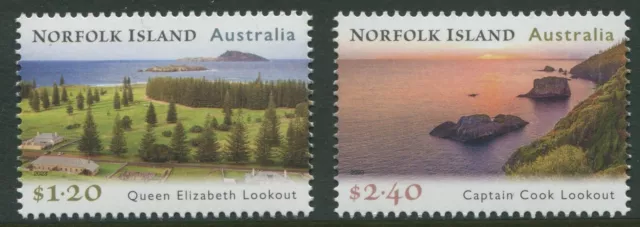 Norfolk Island: Lookouts 2023 - Mnh Set Of Two (Bl378)