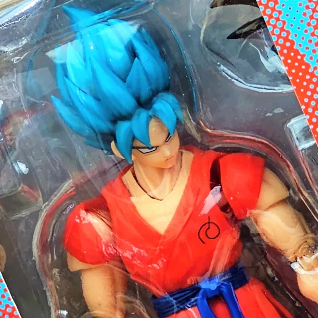 Bandai SHFiguarts Super Saiyan God Son Goku Figure DragonBall Z Resurrection F