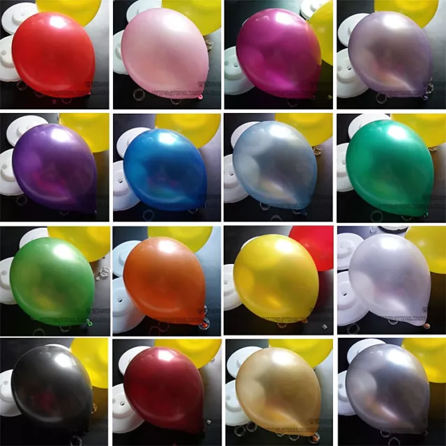 12" Ballons de mariage fête d'anniversaire en latex métallique perlé qualité AAAAA