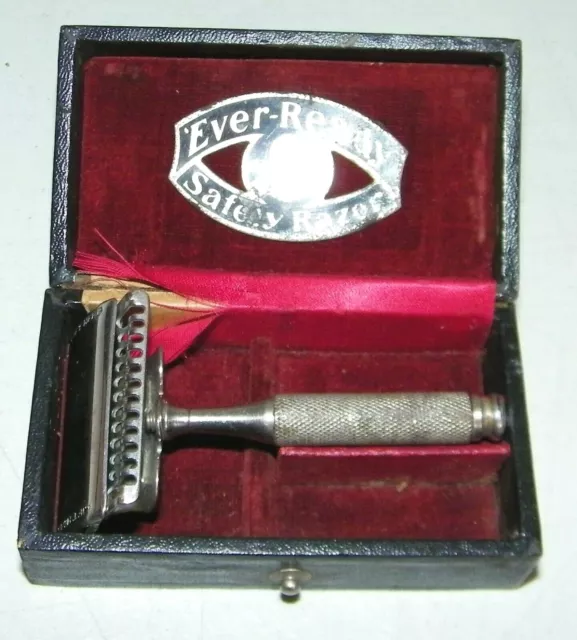Vintage Ever-Ready Safety Razor American Razor Co. New York w/ Case Pat. Pending