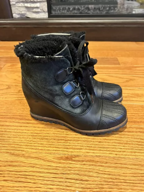 UGG WOMEN S BRIDGIT Chestnut Waterproof Wedge Heel Ankle Boots Leather 63.30 PicClick UK