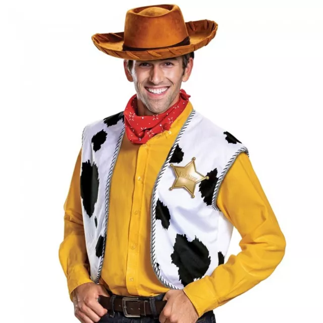Disney Pixar Toy Story Men's I Am Woody The Cowboy Costume Adult Zip Hoodie  (MD) 