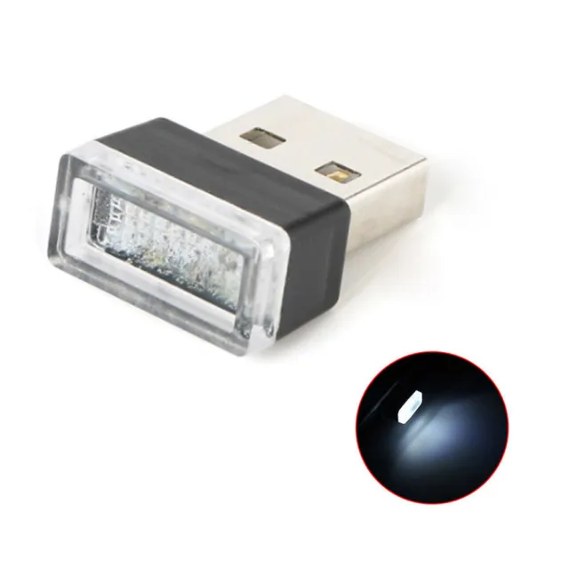 1x LED Atmosphere Ambient Lamp Bulb Mini USB Car Interior Light Neon Accessories