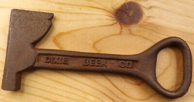 Dixie Beer Bottle Opener, Cast Iron, vintage style, axe, hatchet