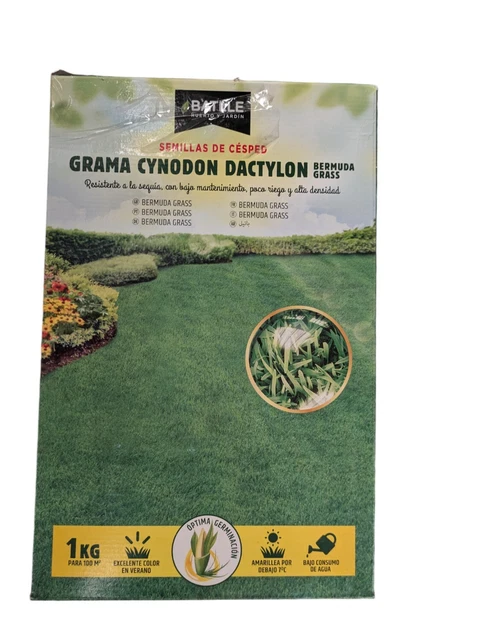 Graines De Gazon Cynodon Dactylon BATLLE - Pour Zones Chaudes, Résistant Sécheresse Et Piétinement