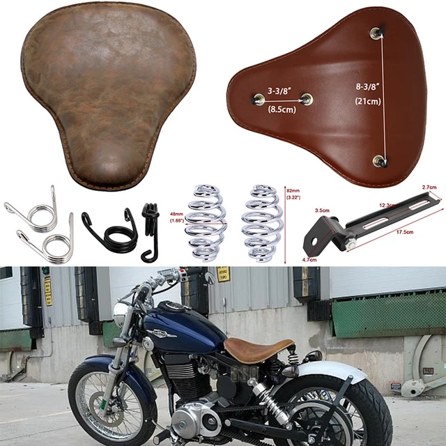 thumbnail image 2 of Motorcycle Solo Seat With Springs And Mounting Base - Fits Suzuki Boulevard S40 C50 M50 & More 2 of 6