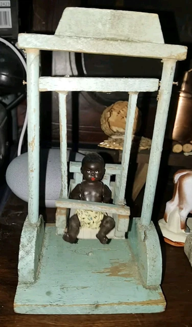 Jouet Ancien En Tôle - Manège Balançoire Ultra Rare - France