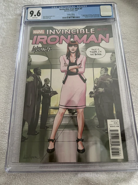 Invincible Iron Man 7 CGC 9.6 2016 1st Riri Williams Women of Power Variant 🔥