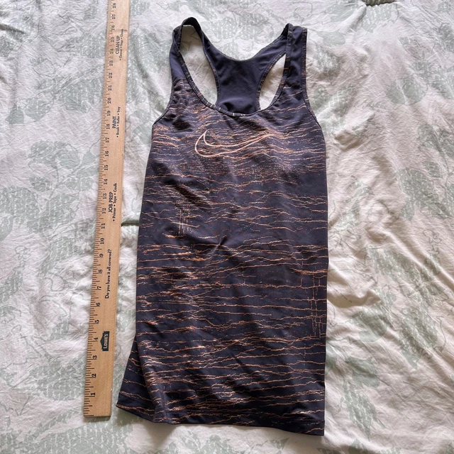 Nike Tank Top Womens S Small Blue Training Workout Gym Logo Dri-Fit