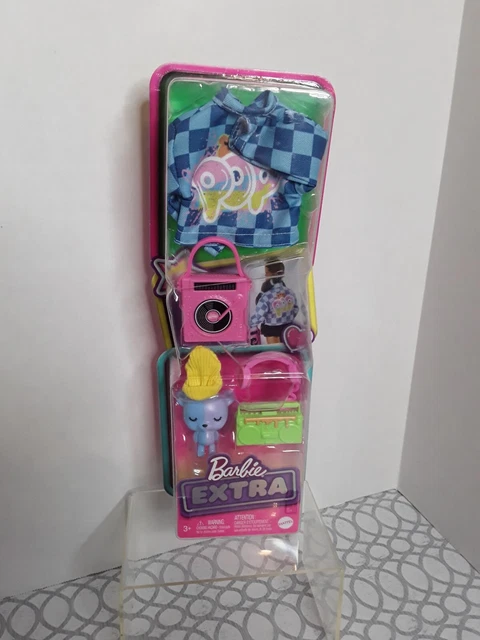 Barbie Extra Pet & Fashion Accessories Toy Pack Bear Jacket Headphones Purse New