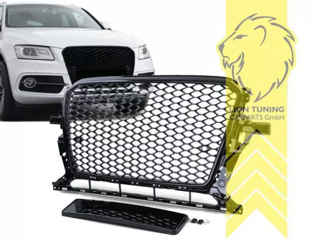 Sportgrill Kühlergrill für Audi Q5 8R schwarz Sport Optik