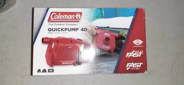Bomba rápida universal 4D Coleman bomba a batería. Nueva caja abierta