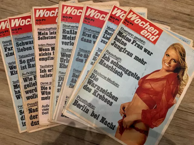 ZEITSCHRIFT &amp;WOCHENEND&amp;, KOMPLETTER Jahrgang 1970, nur die Nr. 1 fehlt ...