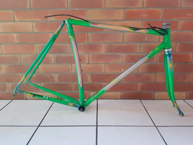 Cadre de vélo de route vintage en titane, freins à disque, 52