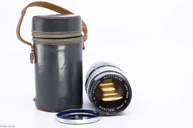 Kaligar 150mm f4 Soligor Fujita Kalimar 66 m44 Screw Mount GRAY paint Lens c2
