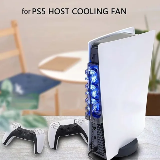 Soporte Vertical Con Ventilador De Refrigeracion Para Playstation 5 Y Ps5  Edi