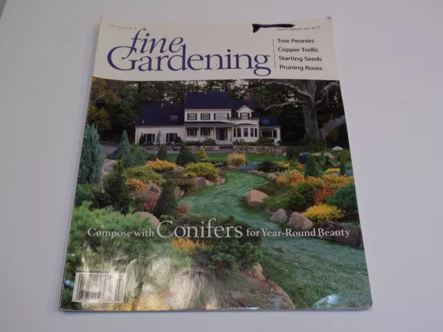 Taunton's Fine Gardening Magazine Conifers Tree Peonies Copper Trellis Rose Seed