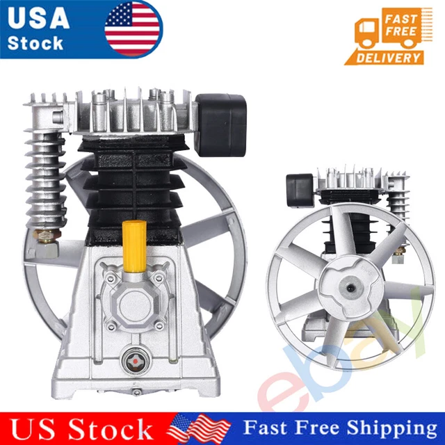Aluminium 3HP Air Compressor Head Pump 115PSI Piston Style Air Compressor Pump