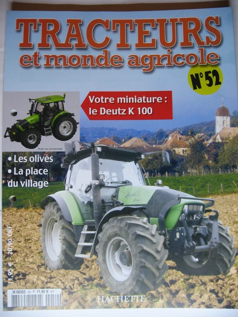 Tracteur Renault agricole - Cij - Orange - 1952 - avec sa