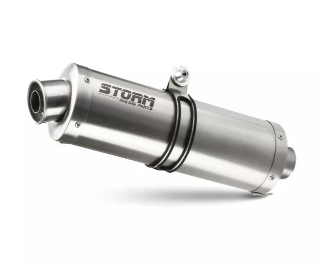 Exhaust Storm by Mivv Muffler Oval Steel for Honda Cbr 900 Rr 1992 > 1995