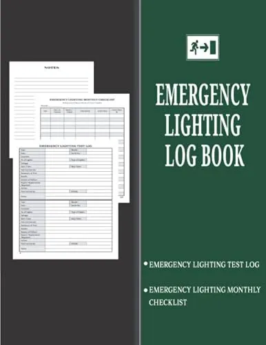 Emergency Lighting Log Book Emergency Lighting Test Log Book With Monthly Eme...