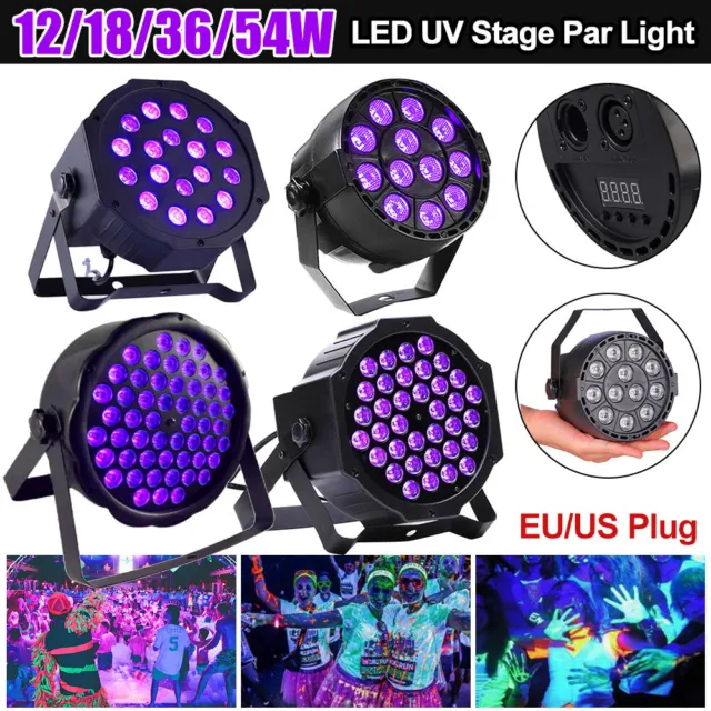 54W  LED Disco UV Violet Stage Light Ultraviolet Black Light Par Light Spotlight