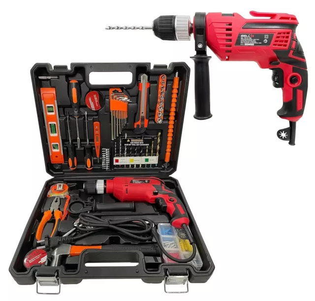 IBELL Professional Tool Kit with Impact Drill TD13-100, 650W, Copper Armature