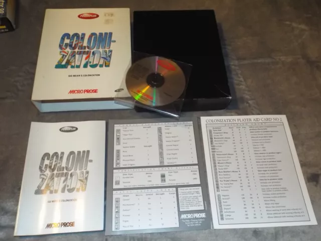Sid Meiers Colonization Pc Game - Big Box Complete With Manual - Micro Prose
