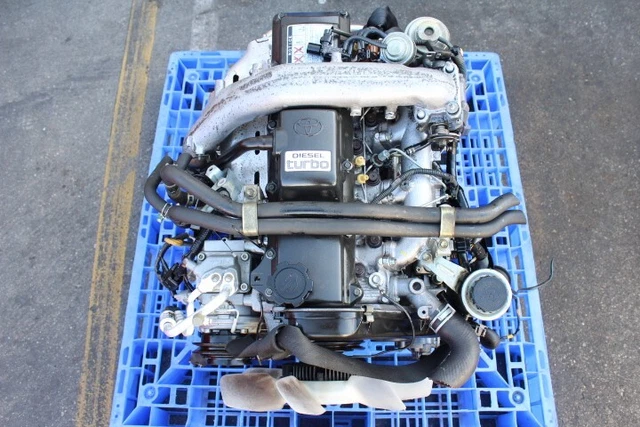 JDM TOYOTA 1KZ-TE Turbo Diesel Engine 1Kz 3.0L Motor 4Runner Hilux Surf ...