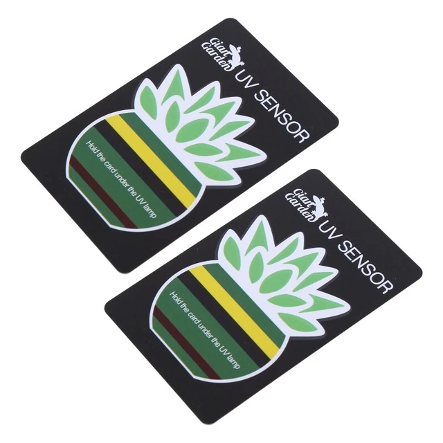 2PCS Reptile Terrarium UV Tester Cards for Lizard Snake Habitat