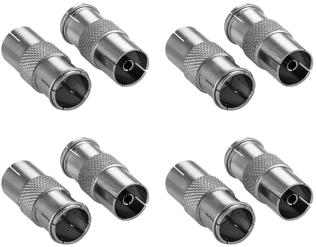 50x Adaptateur d'antenne, Quick-plug, (Connecteur rapide coaxial: prise