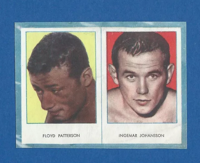 1959 Swedish Rekord Hand Cut #13 Floyd Patterson and Ingemar Johansson