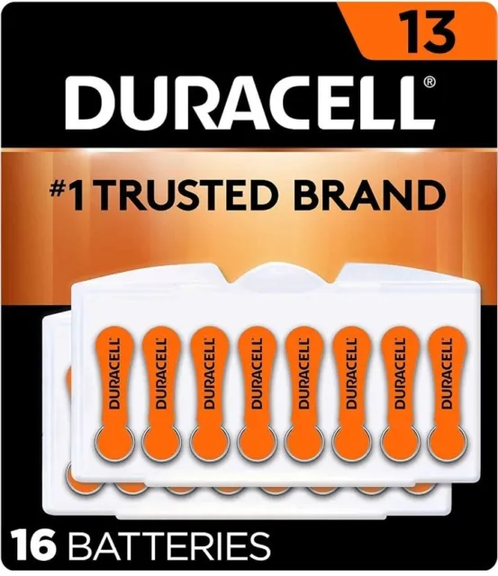 Duracell Hearing Aid Batteries Size 13 Orange Best Before March 2023